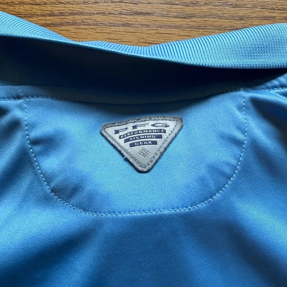 Columbia light Blue Performance Polo- boys large (14/16)- but runs small to me - Picture 10 of 13